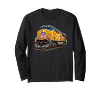 Le Moteur Jaune de l'Union Pacific sur Les Rails Manche Longue