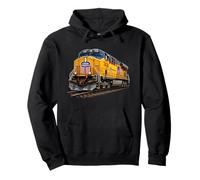 Le Moteur Jaune de l'Union Pacific sur Les Rails Sweat à Capuche