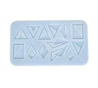 Le moule en silicone en forme de diamant est adapté pour la résine époxy, les pendentifs, les boucles d'oreilles, la fabrication de bijoux et les moules en silicone pour le moulage de bijoux