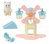 Sylvanian Families – Playset Le moulin des bébés – Figurines prêtes à jouer, rose, 3 ans