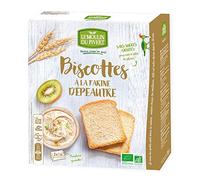 Le Moulin Du Pivert - Biscottes à la farine d épeautre bio & vegan 32 tranches - 270 g