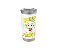 Le mouton kitschy arrive et découvre les amoureux des animaux Gobelet isotherme en acier inoxydable double paroi