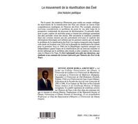 Le Mouvement De La Réunification Des Ewé - Une Histoire Politique