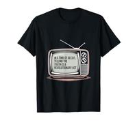 Le Mouvement pour la vérité Prend la Parole, contrôle des médias, activisme, rétro T-Shirt