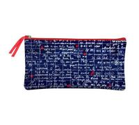 Le Mur des Je t'aime, Trousse plate en simili cuir 22x11 cm