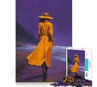 Le Murmure des Marées Puzzle de 1000 pièces pour Adultes Jeu de mémoire Emboîtement précis sans espaces Activité apaisante pour Une Pause mentale (38x52cm)