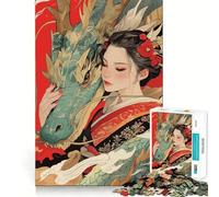 Le Murmure du Dragon Puzzle de 1000 pièces pour Adultes Jeu de logique Découpe de précision Bords Lisses pour Les réunions de Famille (38x26cm)