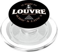 Le Musée du Louvre Mona Lisa et Pyramide Coordonnées Français PopSockets PopGrip pour MagSafe