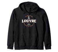 Le Musée du Louvre Mona Lisa et Pyramide Coordonnées Français Sweat à Capuche