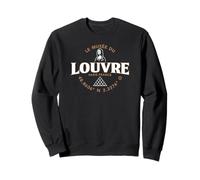 Le Musée du Louvre Mona Lisa et Pyramide Coordonnées Français Sweatshirt