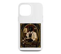 Le mystère du Meurtre Art Déco du Docteur Black Cat Coque pour iPhone 13 Pro Max
