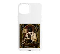 Le mystère du Meurtre Art Déco du Docteur Black Cat Coque pour iPhone 15 Plus