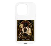 Le mystère du Meurtre Art Déco du Docteur Black Cat Coque pour iPhone 15 Pro
