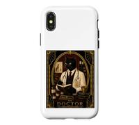 Le mystère du Meurtre Art Déco du Docteur Black Cat Coque pour iPhone X/XS