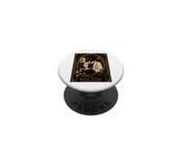 Le mystère du Meurtre Art Déco du Docteur Black Cat PopSockets PopGrip Adhésif