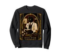 Le mystère du Meurtre Art Déco du Docteur Black Cat Sweatshirt