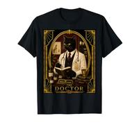 Le mystère du Meurtre Art Déco du Docteur Black Cat T-Shirt