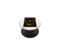 Le mystère du Meurtre Art déco du Professeur Black Cat PopSockets PopGrip Adhésif