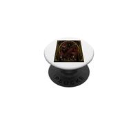 Le mystère du Meurtre d'un Chat Noir Art Déco avec Un méchant PopSockets PopGrip Adhésif
