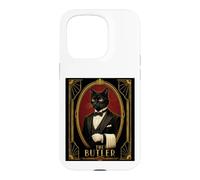 Le mystère du Meurtre d'un Chat Noir Art déco Butler Coque pour iPhone 15 Pro