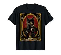 Le mystère du Meurtre d'un Chat Noir Art Déco The Mastermind T-Shirt