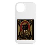 Le mystère du Meurtre d'un Chat Noir dans Un Style Art déco Coque pour iPhone 14 Plus