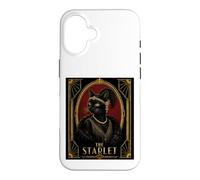Le mystère du Meurtre d'un Chat Noir de Starlet Art Déco Coque pour iPhone 16