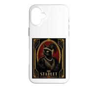 Le mystère du Meurtre d'un Chat Noir de Starlet Art Déco Coque pour iPhone 16 Plus