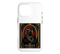 Le mystère du Meurtre d'un Chat Noir de Starlet Art Déco Coque pour iPhone 16 Pro