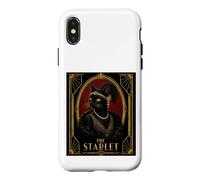 Le mystère du Meurtre d'un Chat Noir de Starlet Art Déco Coque pour iPhone X/XS