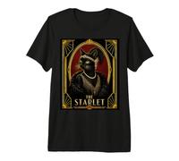 Le mystère du Meurtre d'un Chat Noir de Starlet Art Déco T-Shirt Haut de Gamme