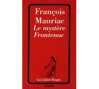 Le mystere frontenac - François Mauriac - Grasset - broché - Livre
