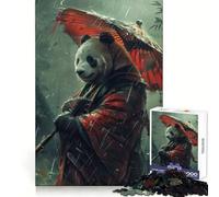 Le mystérieux Panda Puzzle de 1000 pièces pour Adultes Puzzle de mémoire à Monter Lentement Cadeau créatif et divertissant 50x75cm