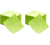 Le Nappage 50 Serviettes Tex Touch Cocktail 25x24cm FSC, Ouate de Cellulose, Vert Anis, 25cm x 24cm (Lot de 2)