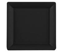 LE NAPPAGE ARTS DE LA TABLE 10 assiettes cocktail 18 x 18 cm - Noir