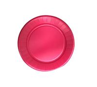 LE NAPPAGE ARTS DE LA TABLE 20 assiettes en carton compostable diam. 18 cm 100% Nature fuchsia