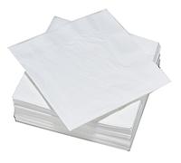 LE NAPPAGE ARTS DE LA TABLE 50 serviettes en ouate 33 x 33 cm 2 V 100% Nature Blanc - FSC