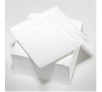 Le Nappage Serviettes de Table 2 plis en Ouate Couleur Blanc Serviettes Papier Certifiées FSCet Biodégradables Format 33 x 33 [20]