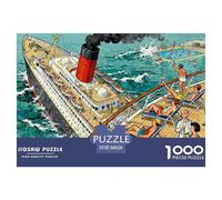 Le Naufrage d'un paquebot de croisière Puzzle en Bois Imperméable DIY Puzzles De 1000 Pièces pour Adultes Cadeaux Amusant Jeux Éducatifs