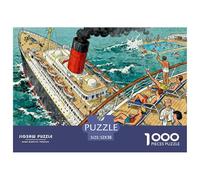 Le Naufrage d'un paquebot de croisière Puzzle en Bois Imperméable DIY Puzzles De 1000 Pièces pour Adultes Coloré Jeux Éducatifs