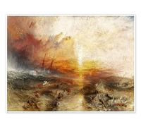 Le Négrier Poster de Joseph Mallord William Turner 70 x 50 cm Orange Tableaux Décoration murale