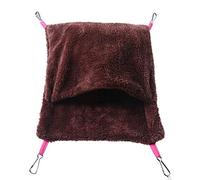 Le nid, Hamac for Animal Domestique, Niche for Hamster, Rat, Cochon, Cage, nid d'oiseau, balançoire for Petits Animaux, Rouge, L(Brown,S)