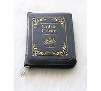 Le Noble Coran en français - La traduction des sens en langue française (Fermeture zip) - Couleur noir