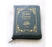 Le Noble Coran en français - La traduction des sens en langue française (Fermeture zip) - Couleur vert foncé