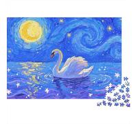 Le Noble Cygne Puzzle Adulte 1000 Pièces Éducatif Challenge Toy Artisanat Cadeau Famille Home Decor pour Adultes Et Enfants À Partir De 14 Ans 1000pcs (75x50cm)