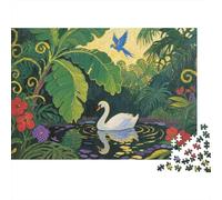 Le Noble Cygne Puzzles pour Adultes 1000 Pièces Éducatif Challenge Toy Artisanat Cadeau Famille Home Decor Jeu D'adresse pour Toute La Famille 1000pcs (75x50cm)