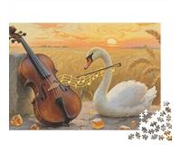 Le Noble Cygne Puzzles pour Adultes 1000 Pièces Jeu Éducatif Jouets Défi Artisanat Cadeau Famille Décoration Intérieure Adultes & Enfants des 14 Ans 1000pcs (75x50cm)