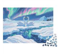 Le Noble Cygne Puzzles pour Adultes 1000 Pièces Jeu Éducatif Jouets Défi Artisanat Cadeau Famille Décoration Intérieure Adultes & Enfants des 14 Ans 1000pcs (75x50cm)
