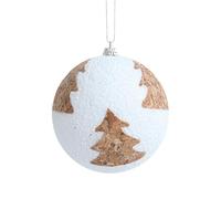 Le Noël en lin blanc La combinaison parfaite de la nature montre le charme unique de la saison des fêtes et vous apporte une expérience de Noël différente ! Dvj591 (B, 8 cm)
