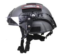 Le noir - Casque Airsoft Swat de Combat, Mich 2000, Visière Transparente et Lunettes de Protection, Sport de